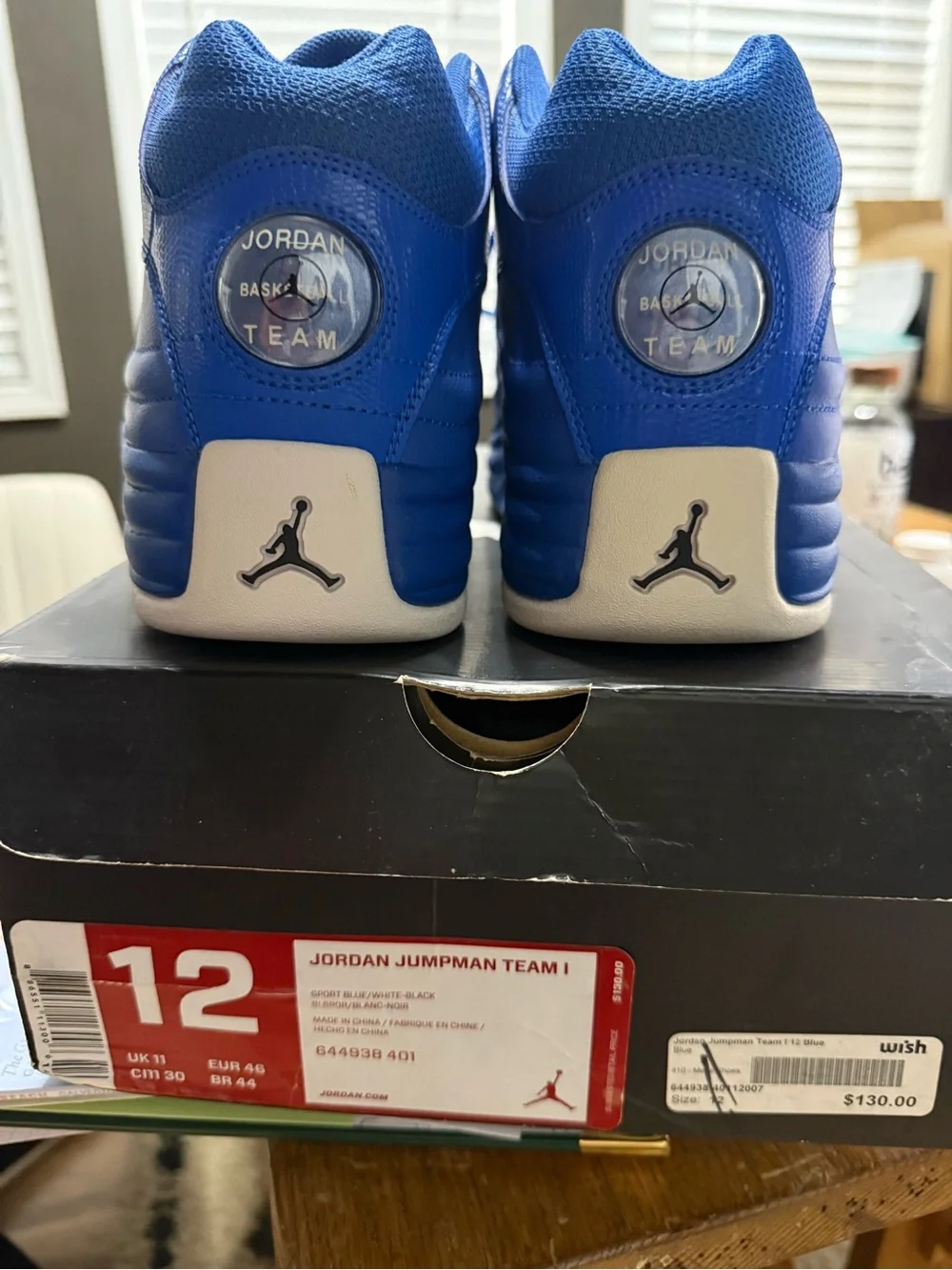 Jordan Men’s Royal Blue High-Top Basketball Shoes